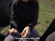 Horny teen sucked and swallowed me on our road trip - Amateur POV 3/16