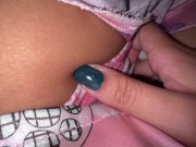 😔 3 days without touching me is an eternity intense orgasm in my pantyhose 😳 12/16