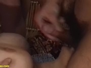 ugly farmers grandma enjoys her first extreme threesome sex 13/16