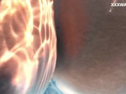 Yorgelis Carrillo, a famous pornstar, glides nude through the water 1/16