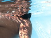 Yorgelis Carrillo, a famous pornstar, glides nude through the water 2/16