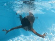 Yorgelis Carrillo, a famous pornstar, glides nude through the water 6/16