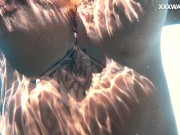 Yorgelis Carrillo, a famous pornstar, glides nude through the water 9/16