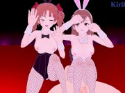 Mikoto Misaka and Kuroko Shirai and I have intense 3P sex - A Certain Scientific Railgun Hentai 9/16