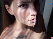 Hottie Fucks Doggy And Gets A Huge Cumshot On Her Cute Face 16/16