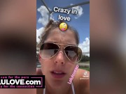 Babe masturbating w/ vibrator & husband tries new dildo on her to leg shaking orgasm & mix of candid daily vlogs - Lelu Love 2/16