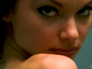 Slutty Brunette Maid Julia C Undreasses for your pleasure! 4/16