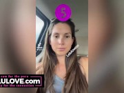 Babe with spanking handprint on naked ass spreading freshly fucked cunt & cumshot on booty plus behind scenes - Lelu Love 12/16