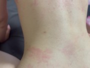 Servantly college girlfriend's blow job & doggystyle creampie with anal fingering. 15/16