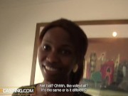 Pretty Ebony Babe Interracial Job Interview Sex Tape and Cumshot 3/16