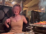 カーセ中に若い男性に覗かれ、逆ナンパで誘ったら生挿入中出しされ彼の前で寝取られちゃった💦お掃除フェラも🥰オマンコから垂れてくる他人精子を彼氏のチンポに付け味わう変態巨乳M熟女💕　日本人/NTR 5/16