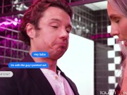 Threesome with Hotwife in Public Bathroom 2/16