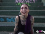 Amateur hardcore-loving Barbara Morello shows us her love for public action 3/16