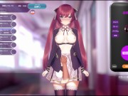 【同人エロゲ実況】洗脳アプリで高飛車なお嬢様を好き放題するシミュレーション 生意気な爆乳JKのスカートめくっておっぱい揉んで中出しとエロいことしまくる・・・(体験版 Hentai game) 13/16