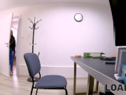 LOAN4K. Blonde girl spreads legs so loaner instantly approves a credit 2/16