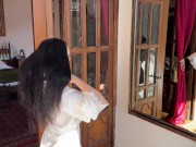 quick morning fuck and blowjob in the bathroom 1/16