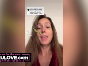 Babe showing closeup creampie, queefing pussy farts, doggystyle JOI, naked asshole twerking & spreading - Lelu Love 12/16