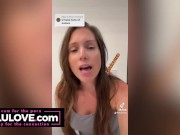 Babe showing closeup creampie, queefing pussy farts, doggystyle JOI, naked asshole twerking & spreading - Lelu Love 5/16