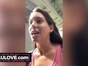 Babe talking belly fat love handles fetish naked, sweaty, cuckolding JOI, cumshot in hair, closeup spreading - Lelu Love 14/16