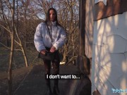 Public Agent This sexy brown haired babe take a big cock deep in her pussy 1/16