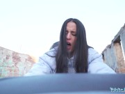 Public Agent This sexy brown haired babe take a big cock deep in her pussy 10/16