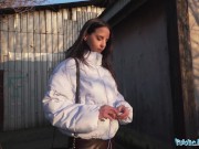 Public Agent This sexy brown haired babe take a big cock deep in her pussy 3/16