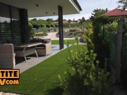 POV - Petite slut Alyssa Bounty takes anal drilling 1/16