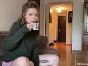 Отодрал жену друга во все дырки за долги (With subs) 1/16