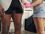 Small Latina Spinner Mickey Violet Gets Fucked Hard While Measuring Up For Her Client and His BBC 3/16