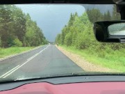 ПОДВЁЗ НЕЗНАКОМКУ, ТРАХНУЛ И ОБКОНЧАЛ ЛИЦО 1/16