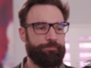 Tall Brunette Student Tempts Her Music Professor to Give Her A Lesson With His Big White Cock 2/16