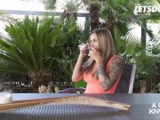 Nasty Chicks Isizzu & Katrin Girl On Girl Fuck In The Summer - A GIRL KNOWS 1/16