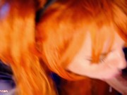 Sloppy Blowjob and Pussy Creampie. Evangelion Asuka Langley - MollyRedWolf 11/16