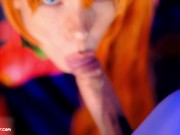 Sloppy Blowjob and Pussy Creampie. Evangelion Asuka Langley - MollyRedWolf 6/16
