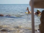 Smoking hot coed orgasms outdoors 6/16