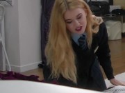 Cock Face-fucking Dominatrix Misha Cross Jerks Cock In A Uniform! 6/16