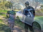 COJIENDO TREMENDO CULO, AL AIRE LIBRE EN EL MEDIO DE LA RUTA (CUM ON FACE) 10/16