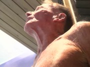 Super sexy blonde pussy has sex with old man in the pool super hot 10/16