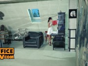 POV - Kinky brunette Kate Rich in a wet pussied office tryste 1/16