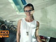 POV - Kinky brunette Kate Rich in a wet pussied office tryste 2/16