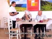 MATURE4K. Man serves old couple in all ways and even in the sexual one 5/16