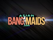 Little Asian whore gets fucked after her interview 1/16