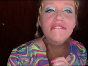 DRIPDROP Kris Follies Choked Interracial BBC Handjob Splishy Sounds!! 1/16