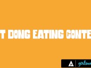 Hot Girls Compete With a Huge Strapon 4/16