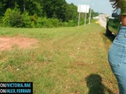 Hot Girl Fucks, Sucks And Swallows A Strangers Cum On The Side Of The Highway 3/16