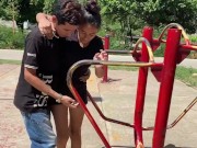 LE SOY INFIEL A MI ESPOSA CON MI VECINA SEXI DESPUES DE ENCONTRARLA HACIENDO DEPORTE. 3/16