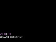 Russian with long legs fucks herself in stockings 1/16