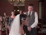 BRIDE4K. Horny newlyweds cant resist and get intimate right after wedding 8/16