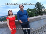 HUNT4K. Girl with dark hair helps old man relax with her twat 4/16