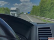 Streetfuck - Surfer Babe Almost Caught By Police Sucking Stranger In Car In Public 2/16